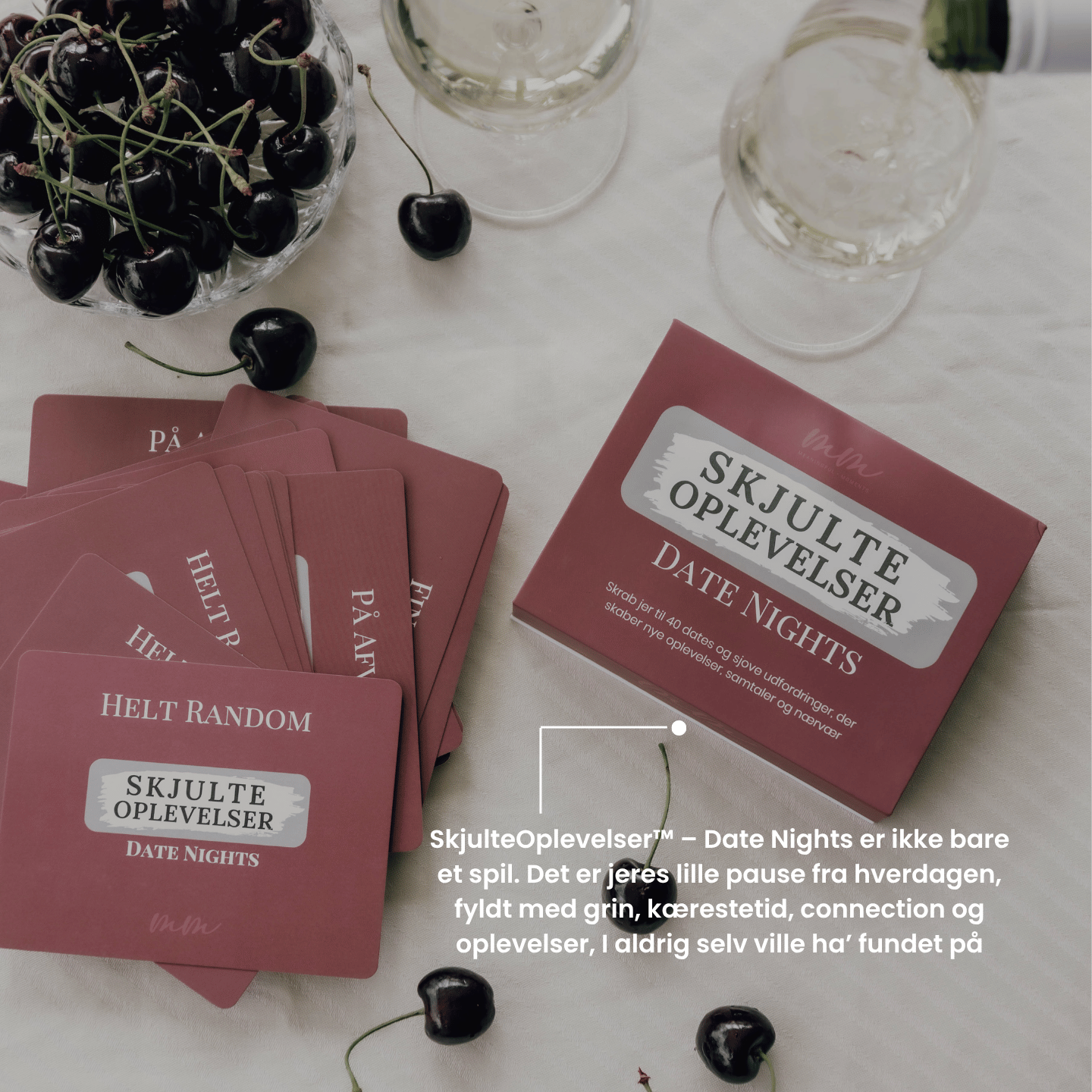 SkjulteOplevelser™ Date Nights – det orginale skrab en date kortspil med romantiske og sjove oplevelser til par